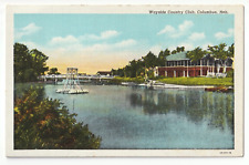 Wayside Country Club-Columbus, Nebraska NE-antique unposted postcard picture