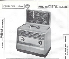 1957 SILVERTONE 7224 8224 AM RADIO Photofact MANUAL Portable Receiver 4-Band picture