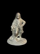 Vintage Cast Iron Crusades Soldier Medieval Figure Statue Knight Arabian  picture