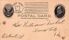 William Dubal Iowa City 1903 December Birthday Keokuk Street Vtg Postcard D50 picture