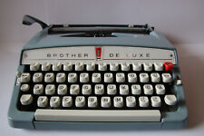 Vintage Brother  Baby Blue Typewriter Serviced-tested very good Condition 1967 picture