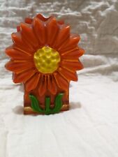 Vtg Retro Acrylic  Flower Napkin Or Letter Holder picture