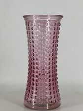 Fenton Hobnail Pink Milk Glass Vase Flower Vase Vintage picture