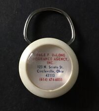 Vintage Keychain DALE DeLONG INSURANCE AGENCY INC. Fob Key Ring CIRCLEVILLE, OH. picture