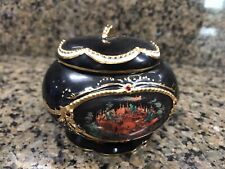 HERO'S QUEST PORCELAIN Wind-Up Key MUSIC BOX  RUSSIAN LEGENDS HEIRLOOM   picture