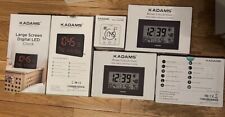 6 Kadams Large Digital Wall Clock Dual Alarm With Snooze Function Small Clock picture