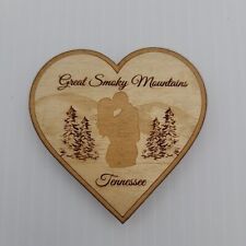 Great Smoky Mountains Tennessee Wedding/ Anniversary/ Honeymoon Wood Magnet picture