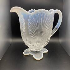Vintage MOSSER Opalescent Shell Beaded Art Glass Water Pitcher Beautiful pitcher picture