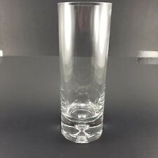 Captive Bubble Art Clear Elegant Crystal Vase 11 Inch Cylindrical Shape Heavy picture