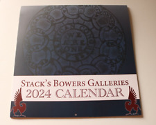 STACK'S BOWERS NOT PCGS COINS & PAPER MONEY CALENDAR FOR 2024 GREAT COLOR PHOTOS picture