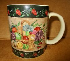 Lang & Wise Primitives Collector Mug FRUIT BASKET By Ellen Stouffer ES#12~2001 picture