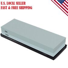 Knife Sharpening Stone Combination Dual Sided Grit Polishing Non-Slip 400/1000 picture