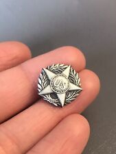  WW1 HONORABLE DISCHARGE/VICTORY LAPEL PIN, SILVER WOUNDED U.S. GOV RESTRIKE-War picture