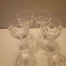 Gorham Crystal Rosewood Wine Wine Glasses Vintage Set Of 4  picture
