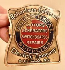Advertising Robertson-Cataract Electric Buffalo NY Paper Clip Bronze CH Hanson picture