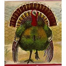 Antique Postcard Thanksgiving Turkey 1919 Ephemera Embossed Posted Signed SEE picture