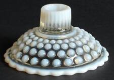 Anchor Hocking Moonstone Clear Opalescent Single Light Candlestick 6160 picture