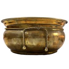 Brass Color Metal Cauldron Bowl 10” x 4.5” picture