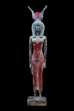 LARGE UNIQUE ANCIENT EGYPTIAN Statue of Hathor of Heaven Love Handmade picture