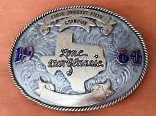 SUPER SALE  Huge 1984 Texas Lone Star Classic Champion Steer Trophy Belt Buckle picture