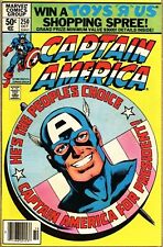 Captain America #250-1980 fn+ 6.5 Captain America for President Newsstand Make B picture