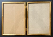 Vintage Two Sided Gold Brass/Metal Folding Frames picture