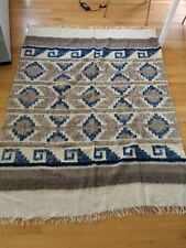 Woven Wool Chamarro Blanket throw Guatemalan Mayan Momostenango Folk Art 61 x 82 picture