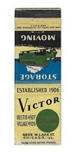 Victor Trucking Co.  Matchcover   Chicago, ILL. picture