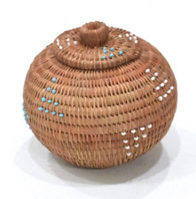 Indonesian Woven Rattan Basket Lombok Indonesia picture