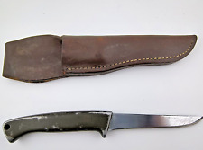 Rare Vintage Gerber A450 Armorhide Camping Knife 4.5 Straight Blade Metal Handle picture