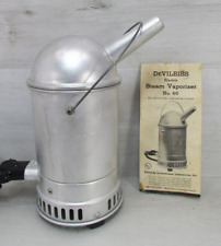 Vintage DeVilbiss Steam Vaporizer Model No. 46 w/Pamphlet 1930's Tin Americana picture