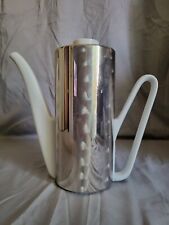 VINTAGE 1970s JAHRE QUIST THERMAL SILVER /WHITE Coffee Server MCM W Germany picture