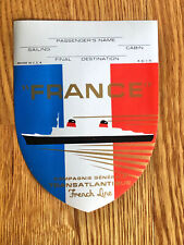 ss France (1962) Baggage Sticker / French Line / CGT picture