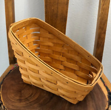 Longaberger slanted narrow Storage Basket 6