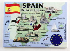 SPAIN EU SERIES FRIDGE COLLECTOR'S SOUVENIR MAGNET 2.5