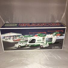 2001 Hess Toy Truck Helicopter With Motorcycle And Cruiser IN BOX picture