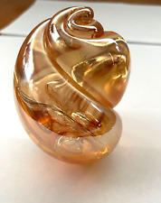 Gorgeous Rollin Karg Signed Twist Sculpture Art Glass Paperweight picture