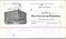 1892 Denver, CO Daniels & Fisher Wholesale Dry Goods Letterhead - M.H. Keefe picture
