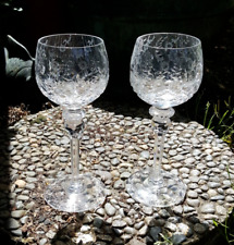 Rogaska Gallia crystal wine hock glasses set of 2 mint picture