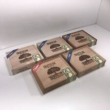 Lot of 5 Charter Oak Corona Empty Wooden Cigar Boxes 7x6x1.5 #6 picture