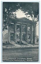 c1910 Produce National Bank South Deerfield Massachusetts MA Postcard picture
