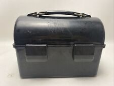 Vintage Ice Man Lunchbox By Metrokane Small Black Hard Plastic Durable LunchPail picture