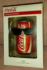 Coca Cola Coke can with sunglasses ornament New. NIB picture