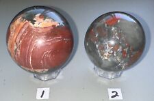 African Bloodstone Sphere,Quartz Crystal,Metaphysical,Reiki,Unique Gift, Decor picture