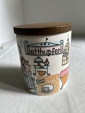 Vintage Betthupferl German Ceramic Candy Jar picture