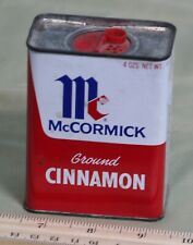 Vintage McCormick medium ground cinnamon spice tin 1974 picture