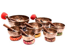 5 inch to 10 inches Professional Sound healing full moon singing bowl set of 7 picture