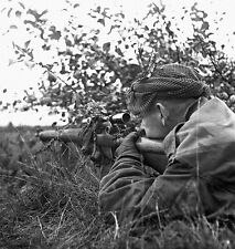 WW2 Photo WWII  World War Two Canadian Sniper Belgium 1944 Enfield   / 1509 picture