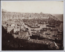 Alfredo Noack, Italy, Genoa, Panorama Vintage Albumen Print Albumin Print  picture