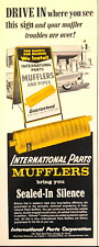 1958 International Parts Mufflers Sealed-In Silence Electrically Welded Print Ad picture